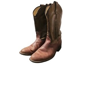 These are LOREDO 6923 ROPER COWBOY BOOTS BROWN WOMENS size 9
